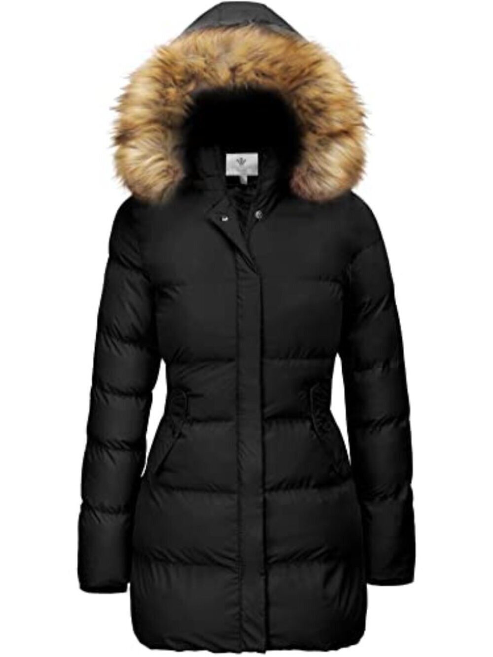 🆕 Women's Winter Waterproof Long Puffer Coat Warm Jacket with Faux Fur